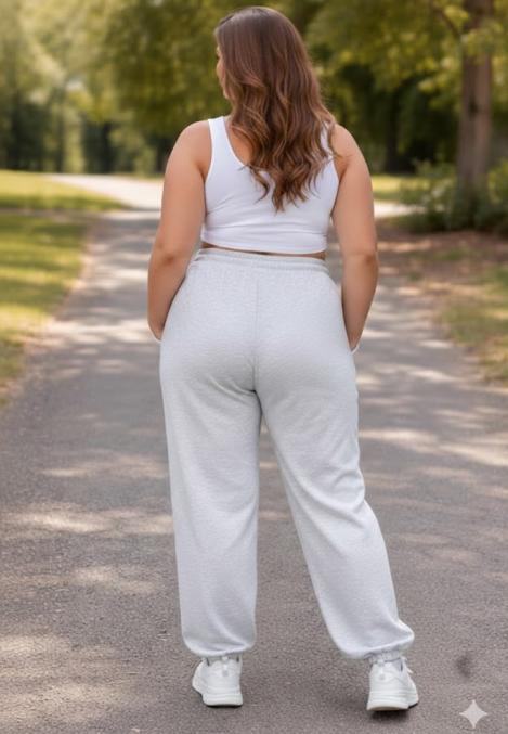 Pantaloni de trening dama big size ,vatuiti interior,culoare gri, Engros